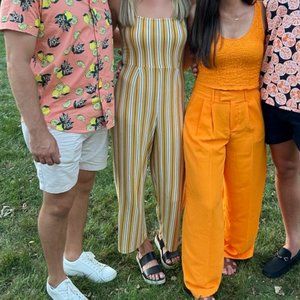 Yellow & black jumpsuit